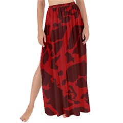 Red Earth Texture Maxi Chiffon Tie-up Sarong