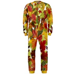 Autumn Fall Leaves Onepiece Jumpsuit (men)  by LoolyElzayat