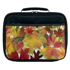 Autumn Fall Leaves Lunch Bag by LoolyElzayat