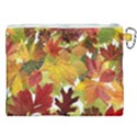 Autumn Fall Leaves Canvas Cosmetic Bag (XXL) View2