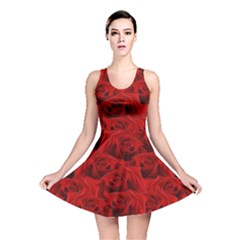 Romantic Red Rose Reversible Skater Dress by LoolyElzayat