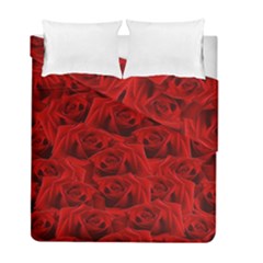 Romantic Red Rose Duvet Cover Double Side (full/ Double Size) by LoolyElzayat