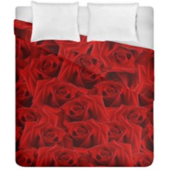 Romantic Red Rose Duvet Cover Double Side (california King Size) by LoolyElzayat