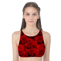 Romantic Red Rose Tank Bikini Top by LoolyElzayat