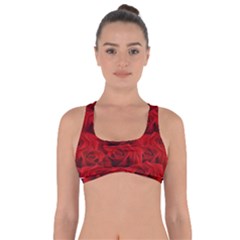 Romantic Red Rose Got No Strings Sports Bra by LoolyElzayat