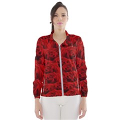 Romantic Red Rose Windbreaker (women) by LoolyElzayat