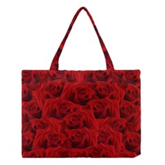 Romantic Red Rose Medium Tote Bag by LoolyElzayat