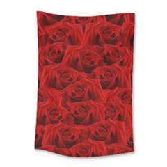 Romantic Red Rose Small Tapestry by LoolyElzayat