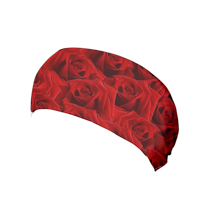 Romantic Red Rose Yoga Headband