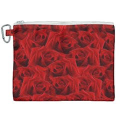 Romantic Red Rose Canvas Cosmetic Bag (xxl) by LoolyElzayat