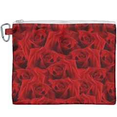 Romantic Red Rose Canvas Cosmetic Bag (xxxl) by LoolyElzayat