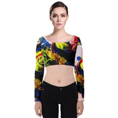 Global Warming 2 Velvet Crop Top