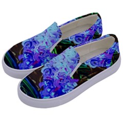 Lilac And Lillies 1 Kids  Canvas Slip Ons by bestdesignintheworld