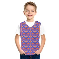 Blue Orange Yellow Swirl Pattern Kids  Sportswear by BrightVibesDesign