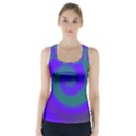 Swirl Green Blue Abstract Racer Back Sports Top View1