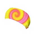 Swirl Yellow Pink Abstract Yoga Headband View1