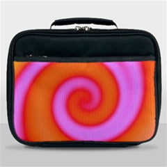 Swirl Orange Pink Abstract Lunch Bag