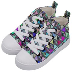 Geometric Kid s Mid-top Canvas Sneakers by luizavictorya72