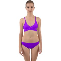 Light Purple Dots Pattern Wrap Around Bikini Set by LoolyElzayat