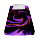 Swirl Black Purple Orange Fitted Sheet (Single Size) View1