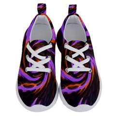 Swirl Black Purple Orange Running Shoes