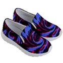 Swirl Black Blue Pink Kid s Lightweight Slip Ons View3