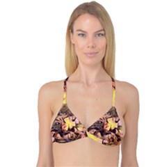 Spring Flowers Reversible Tri Bikini Top