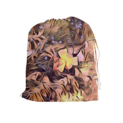 Spring Flowers Drawstring Pouches (extra Large)