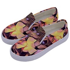 Spring Flowers Kids  Canvas Slip Ons