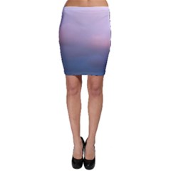 Blue Pink Clouds Bodycon Skirt by LoolyElzayat