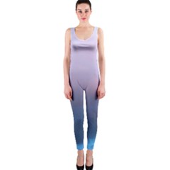 Blue Pink Clouds One Piece Catsuit by LoolyElzayat