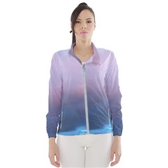 Blue Pink Clouds Windbreaker (women) by LoolyElzayat