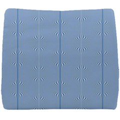 Mod Twist Stripes Blue And White Seat Cushion by BrightVibesDesign