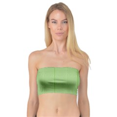 Mod Twist Stripes Green And White Bandeau Top by BrightVibesDesign