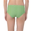 Mod Twist Stripes Green And White Mid-Waist Bikini Bottoms View2