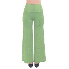 Mod Twist Stripes Green And White So Vintage Palazzo Pants by BrightVibesDesign