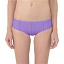 Mod Twist Stripes Purple And White Classic Bikini Bottoms View1