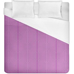 Mod Twist Stripes Pink And White Duvet Cover (king Size) by BrightVibesDesign