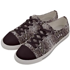 Snake Skin Men s Low Top Canvas Sneakers by LoolyElzayat