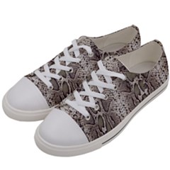 Snake Skin Women s Low Top Canvas Sneakers by LoolyElzayat