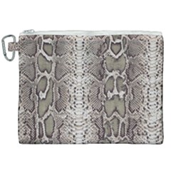 Snake Skin Canvas Cosmetic Bag (xxl) by LoolyElzayat