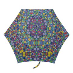 Colorful Flowers Mini Folding Umbrellas by LoolyElzayat