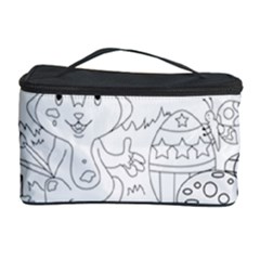 Coloring Picture Easter Easter Bunny Cosmetic Storage Case by Sapixe