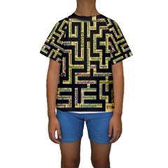 Mindset Stimulus Response Emotion Kids  Short Sleeve Swimwear by Sapixe