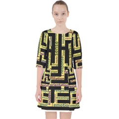 Mindset Stimulus Response Emotion Pocket Dress by Sapixe