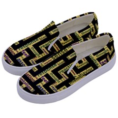 Mindset Stimulus Response Emotion Kids  Canvas Slip Ons by Sapixe