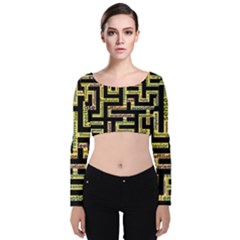 Mindset Stimulus Response Emotion Velvet Crop Top