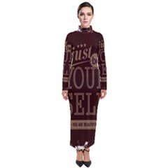 Encourage Motivation Tackle Things Turtleneck Maxi Dress