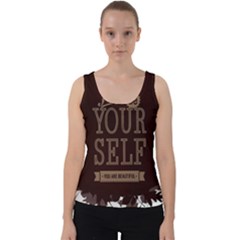 Encourage Motivation Tackle Things Velvet Tank Top