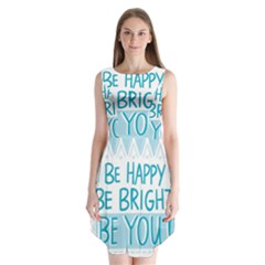 Motivation Positive Inspirational Sleeveless Chiffon Dress   by Sapixe